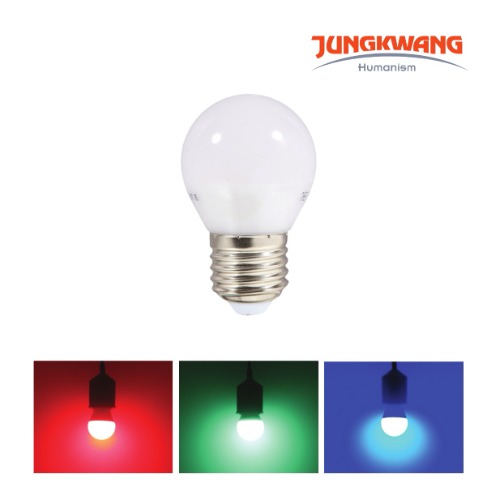 JG LED 인지구 4W 컬러 램프 (그린, 레드, 블루)    